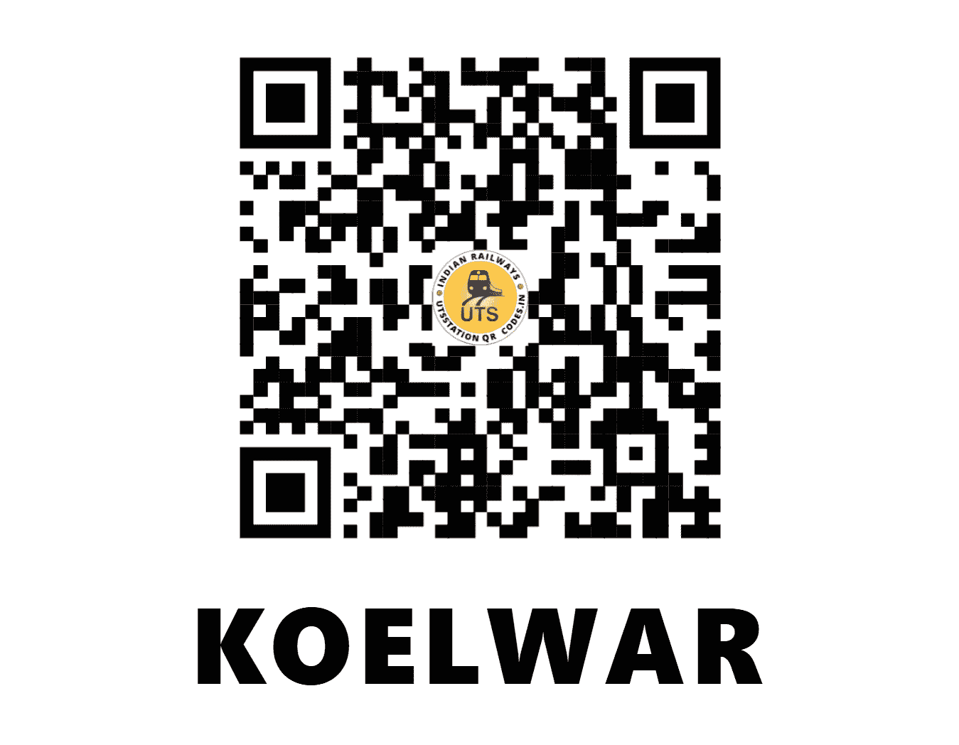 UTS QR Code for KOELWAR - KWR - EC (BIHAR)