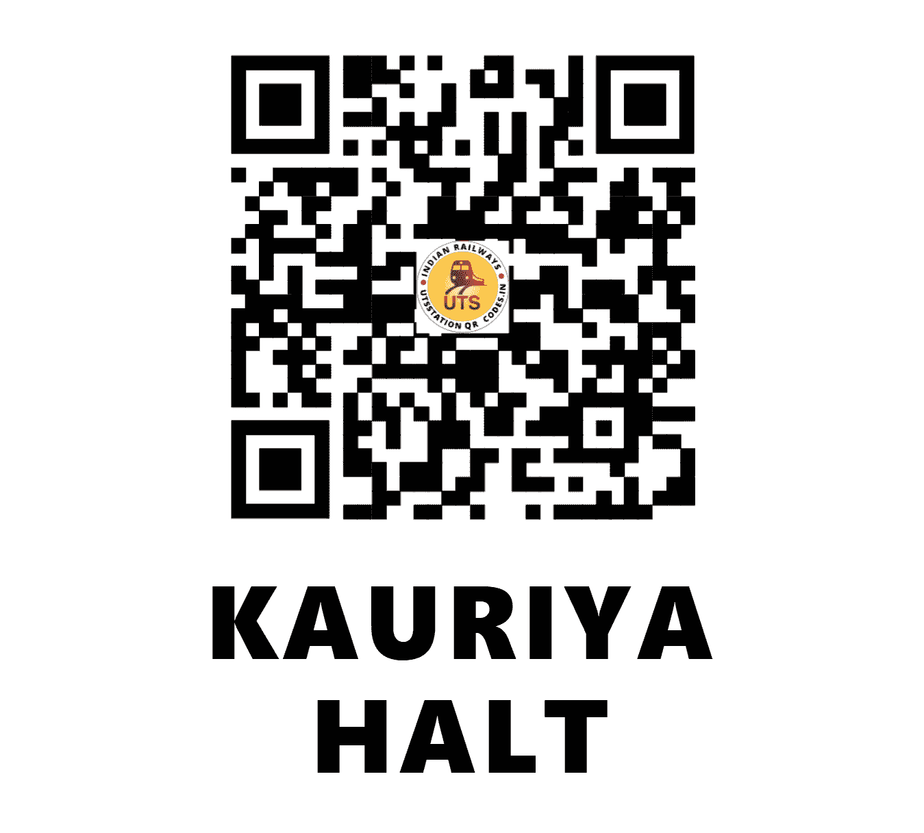 UTS QR Code for KAURIYA HALT - KYA - EC (BIHAR)