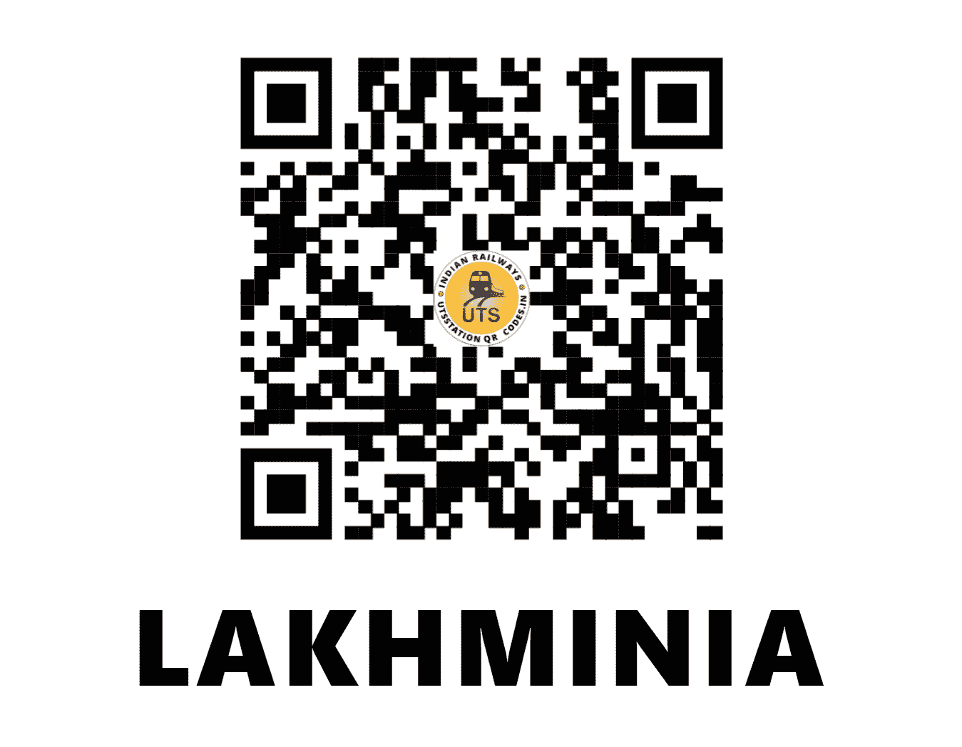 UTS QR Code for LAKHMINIA - LKN - EC (BIHAR)