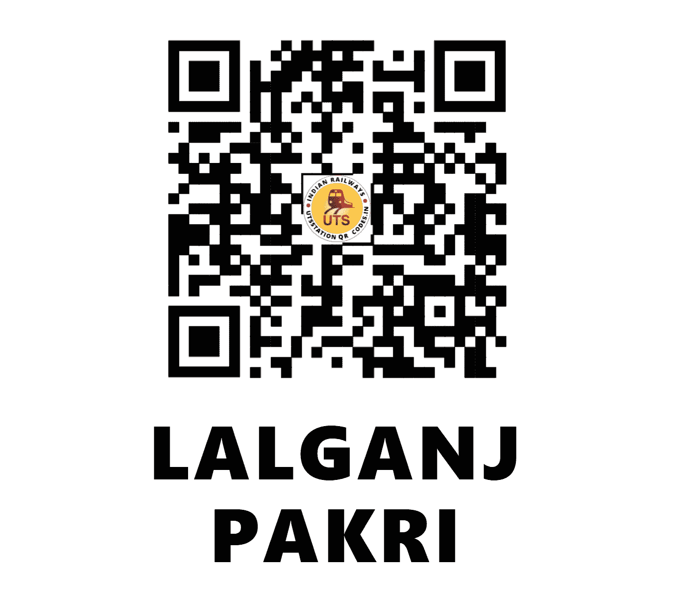 UTS QR Code for LALGANJ PAKRI - LLJP - EC (BIHAR)