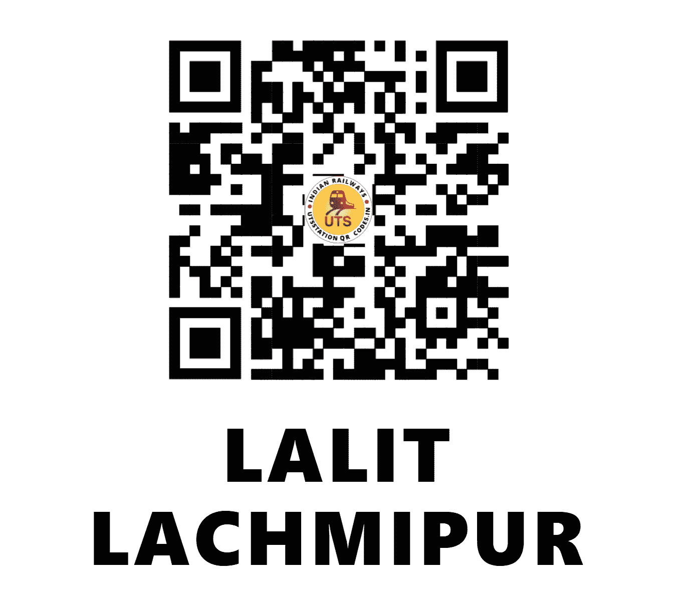 UTS QR Code for LALIT LACHMIPUR - LLPR - EC (BIHAR)