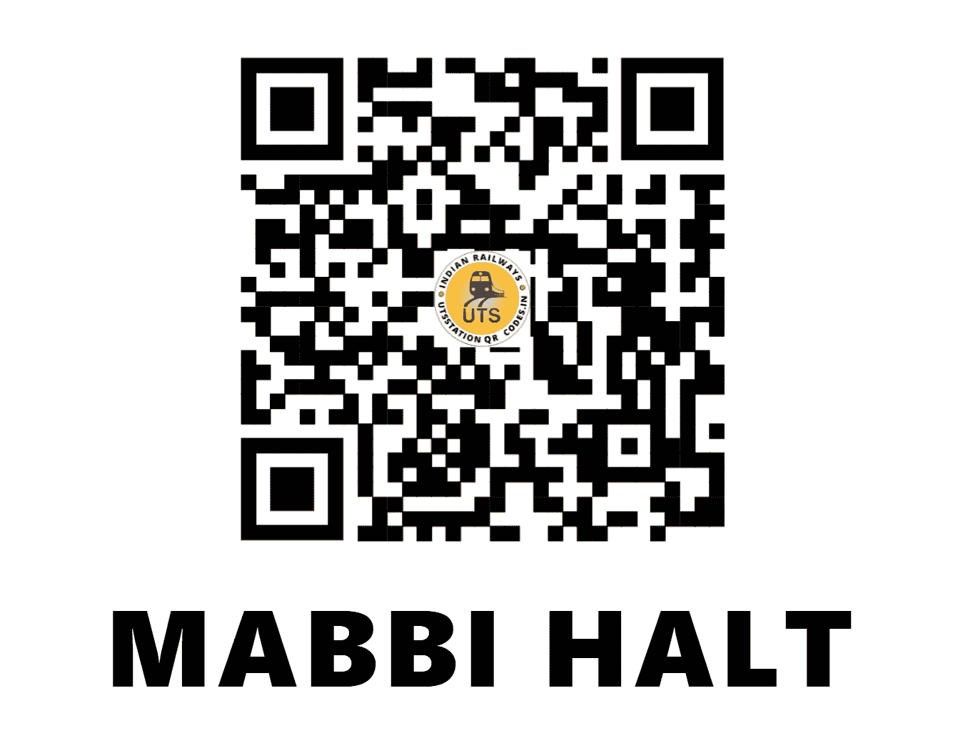 UTS QR Code for MABBI HALT - MABB - EC (BIHAR)