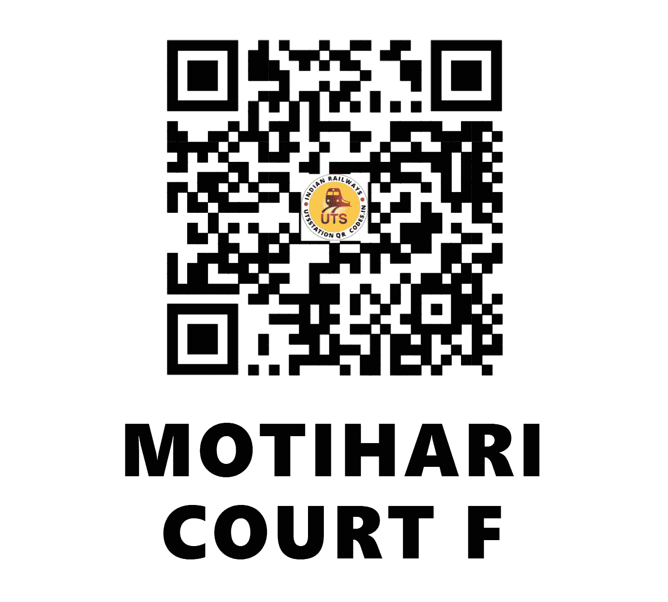 UTS QR Code for MOTIHARI COURT F - MCO - EC (BIHAR)