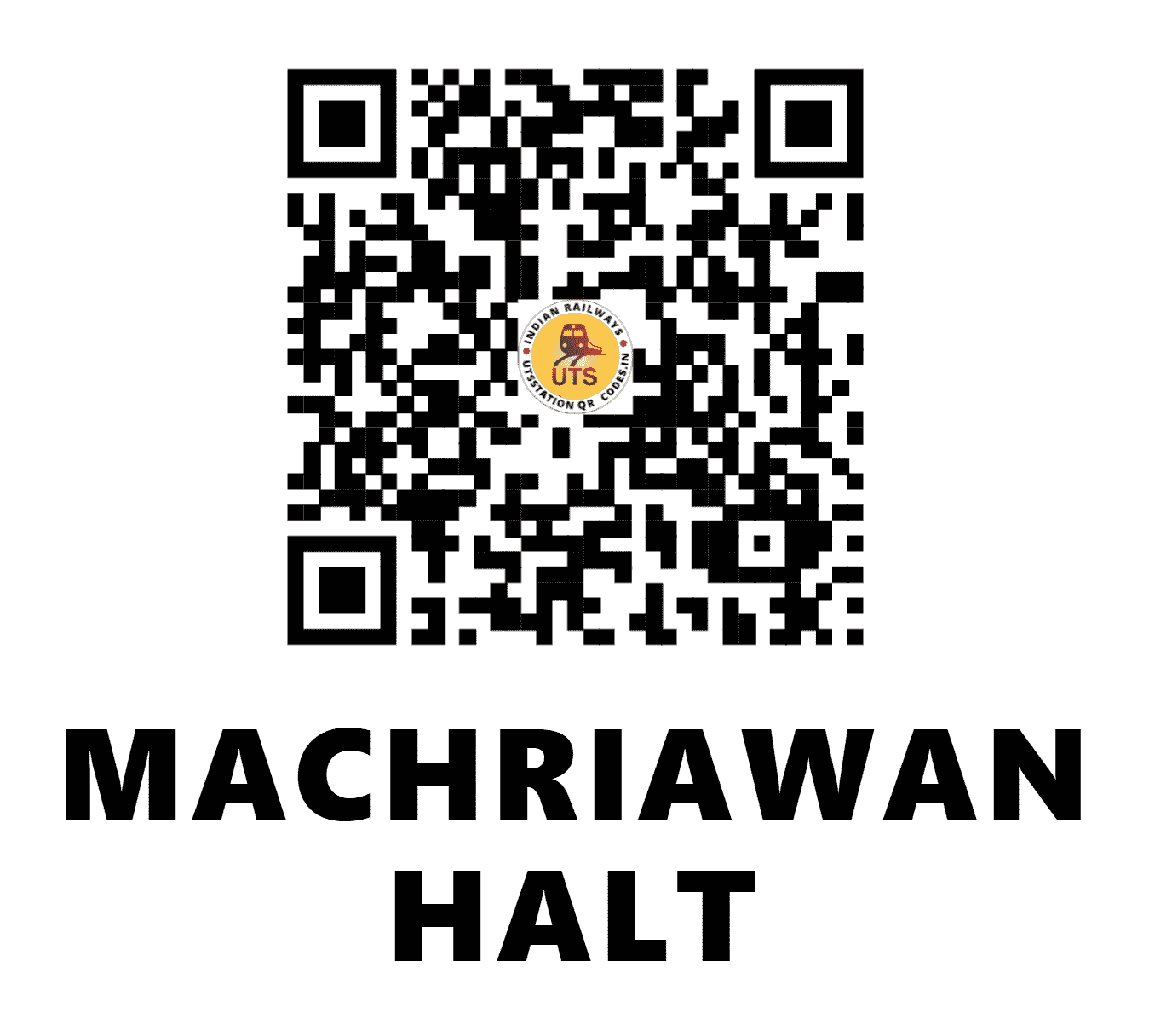 UTS QR Code for MACHRIAWAN HALT - MCY - EC (BIHAR)