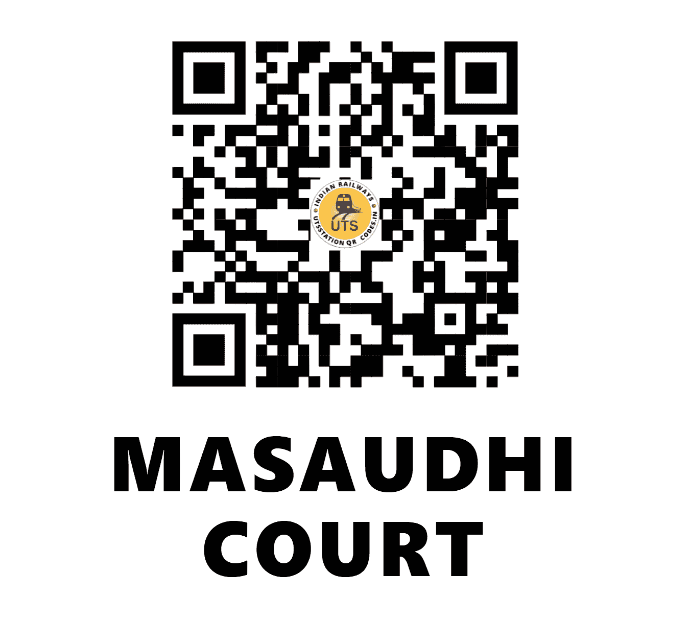 UTS QR Code for MASAUDHI COURT - MDCR - EC (BIHAR)