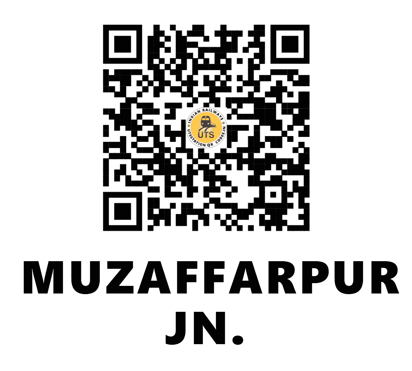 UTS QR Code for MUZAFFARPUR JN. - MFP - EC (BIHAR)