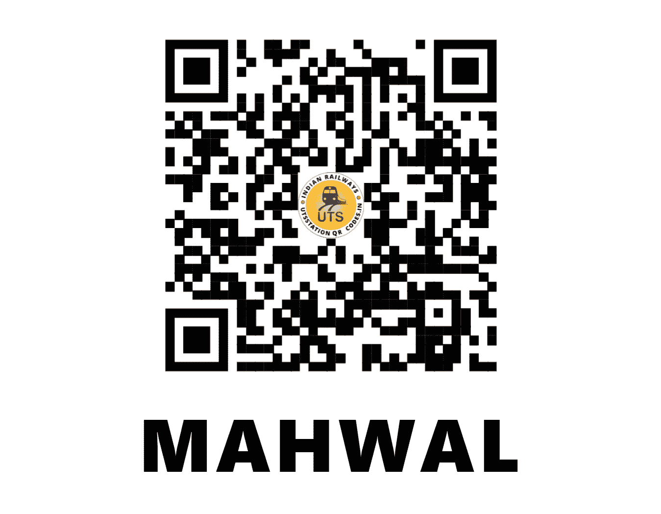 UTS QR Code for MAHWAL - MHL - EC (BIHAR)