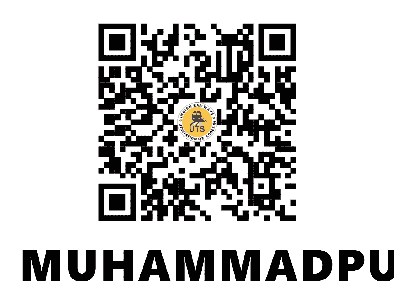 UTS QR Code for MUHAMMADPUR - MHP - EC (BIHAR)