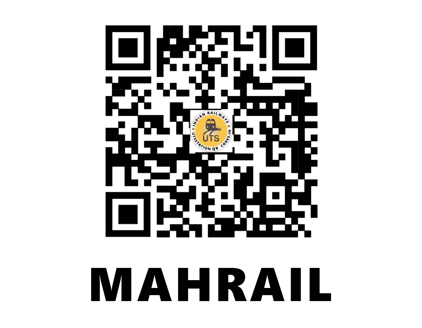 UTS QR Code for MAHRAIL - MHRL - EC (BIHAR)
