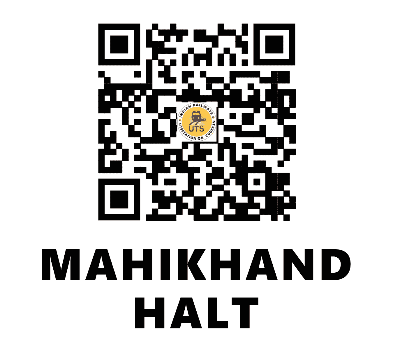 UTS QR Code for MAHIKHAND HALT - MIKD - EC (BIHAR)