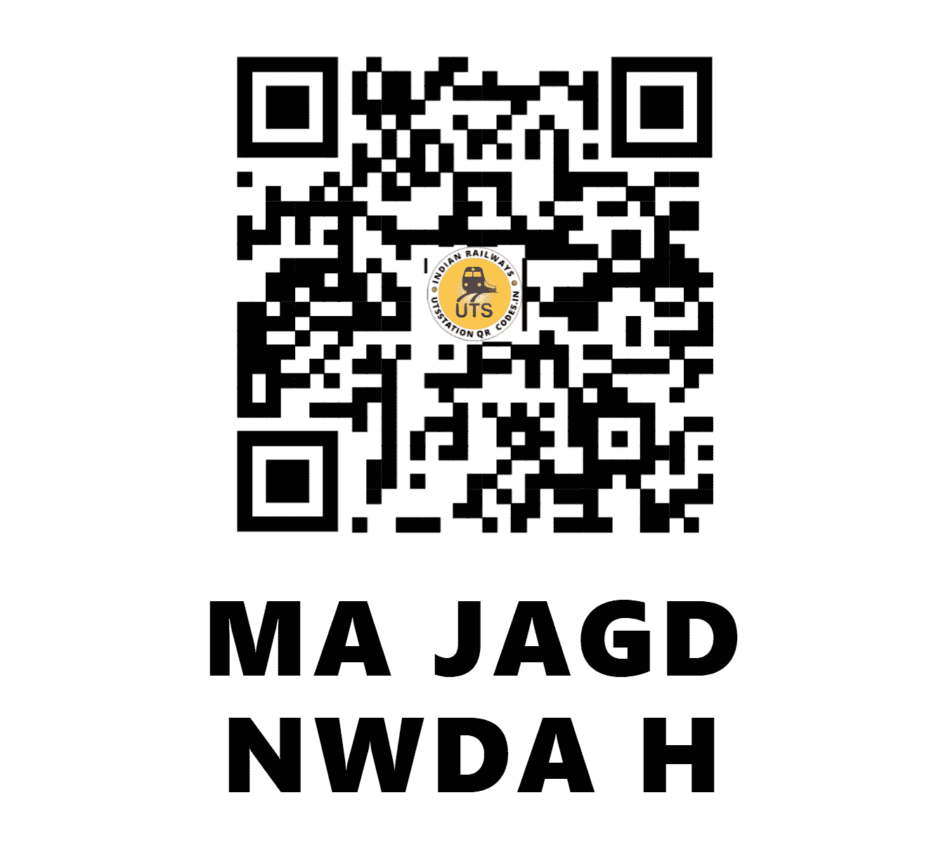 UTS QR Code for MA JAGD NWDA H - MJNS - EC (BIHAR)