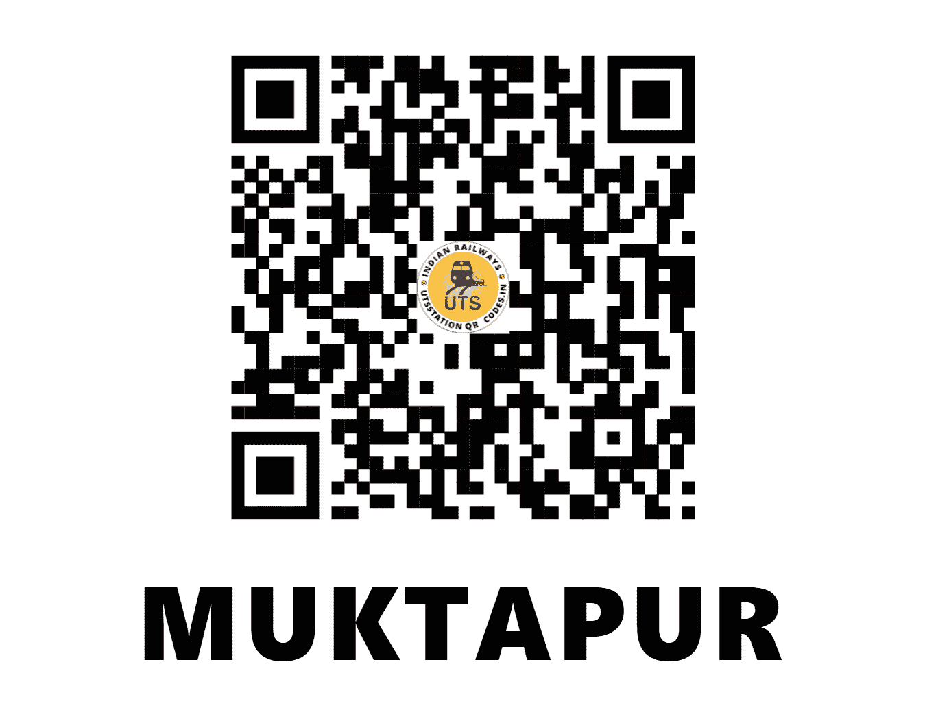 UTS QR Code for MUKTAPUR - MKPR - EC (BIHAR)