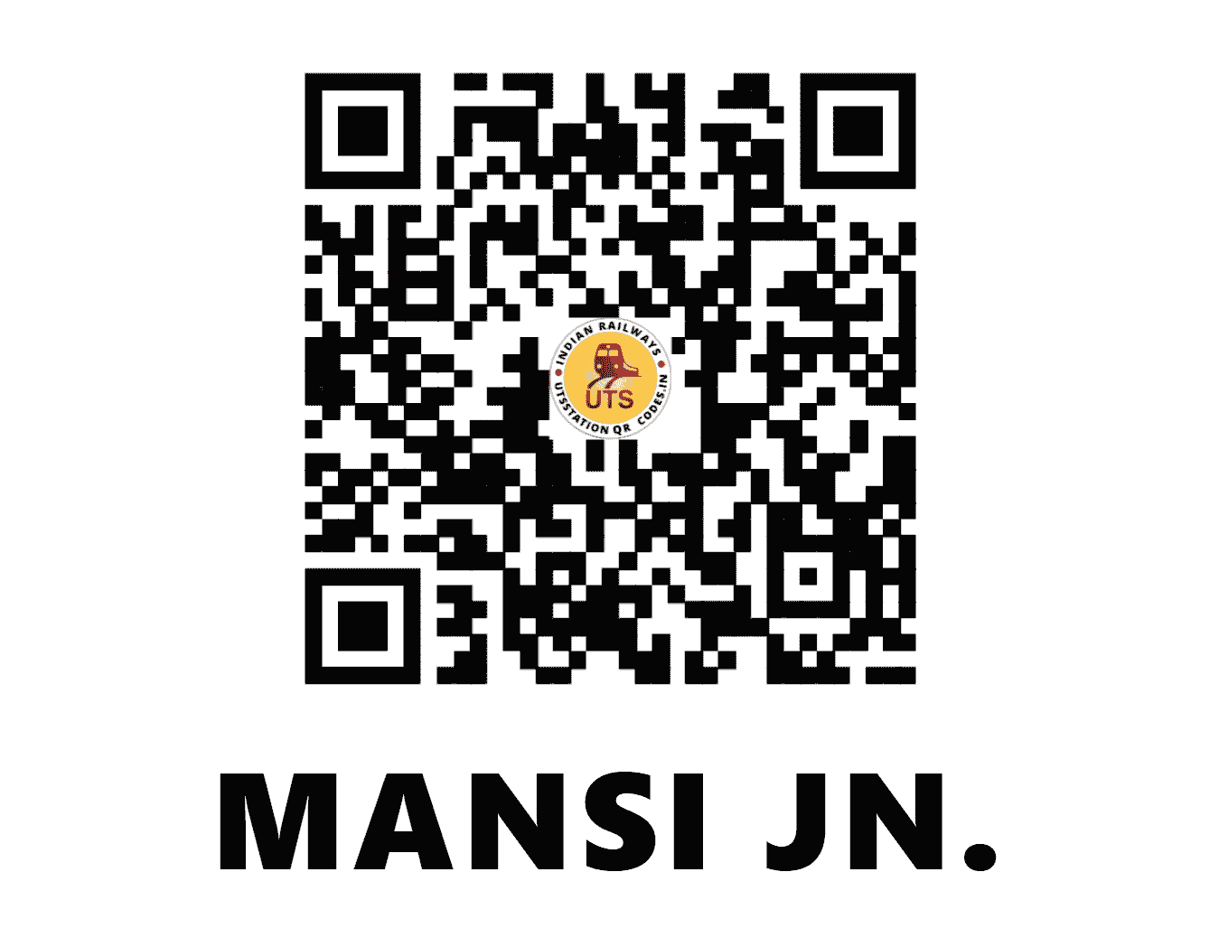 UTS QR Code for MANSI JN. - MNE - EC (BIHAR)