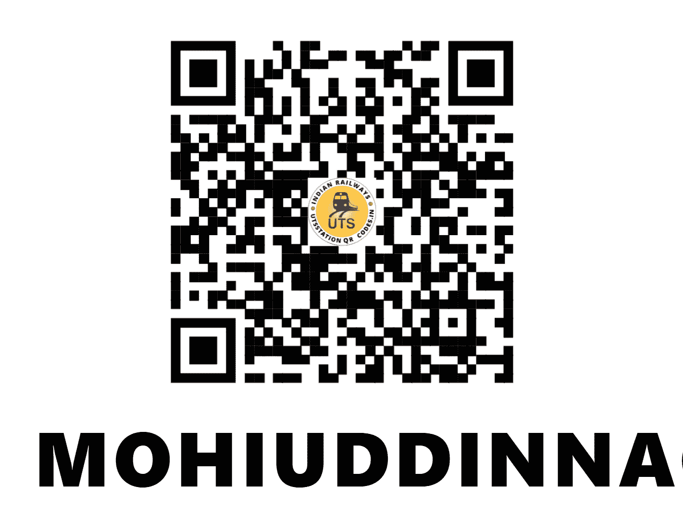 UTS QR Code for MOHIUDDINNAGAR - MOG - EC (BIHAR)