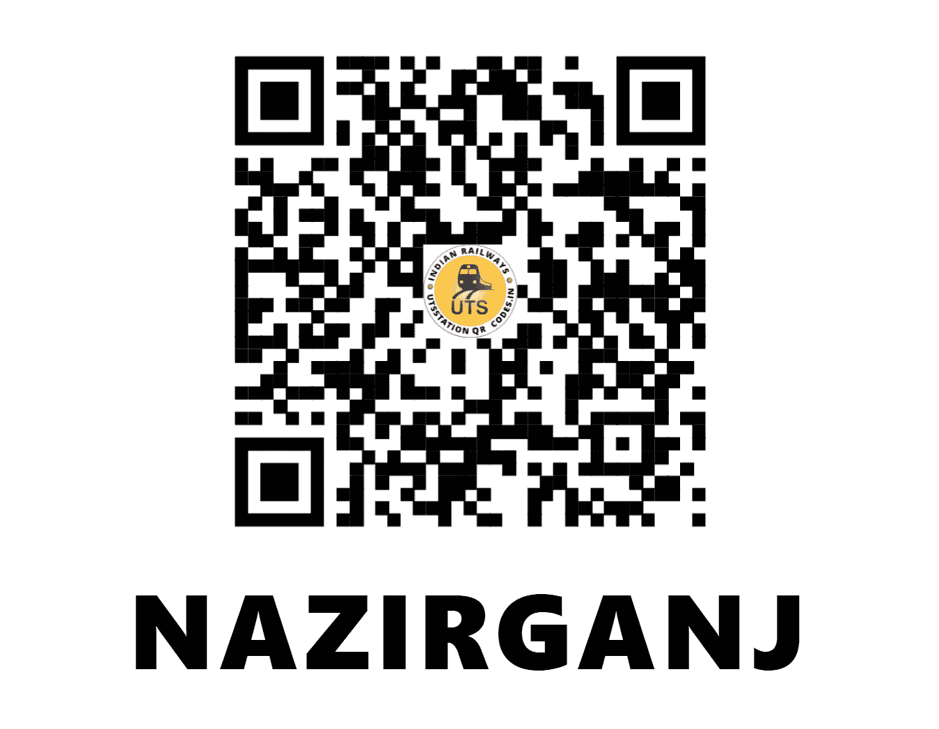 UTS QR Code for NAZIRGANJ - NAZJ - EC (BIHAR)