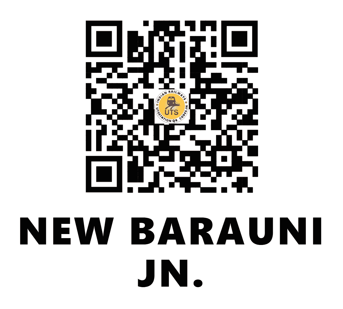 UTS QR Code for NEW BARAUNI JN. - NBJU - EC (BIHAR)