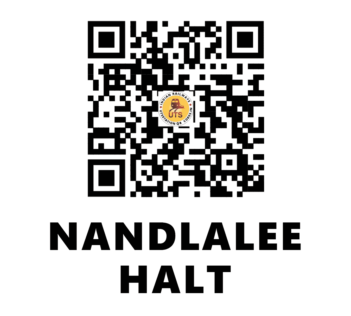 UTS QR Code for NANDLALEE HALT - NDLH - EC (BIHAR)
