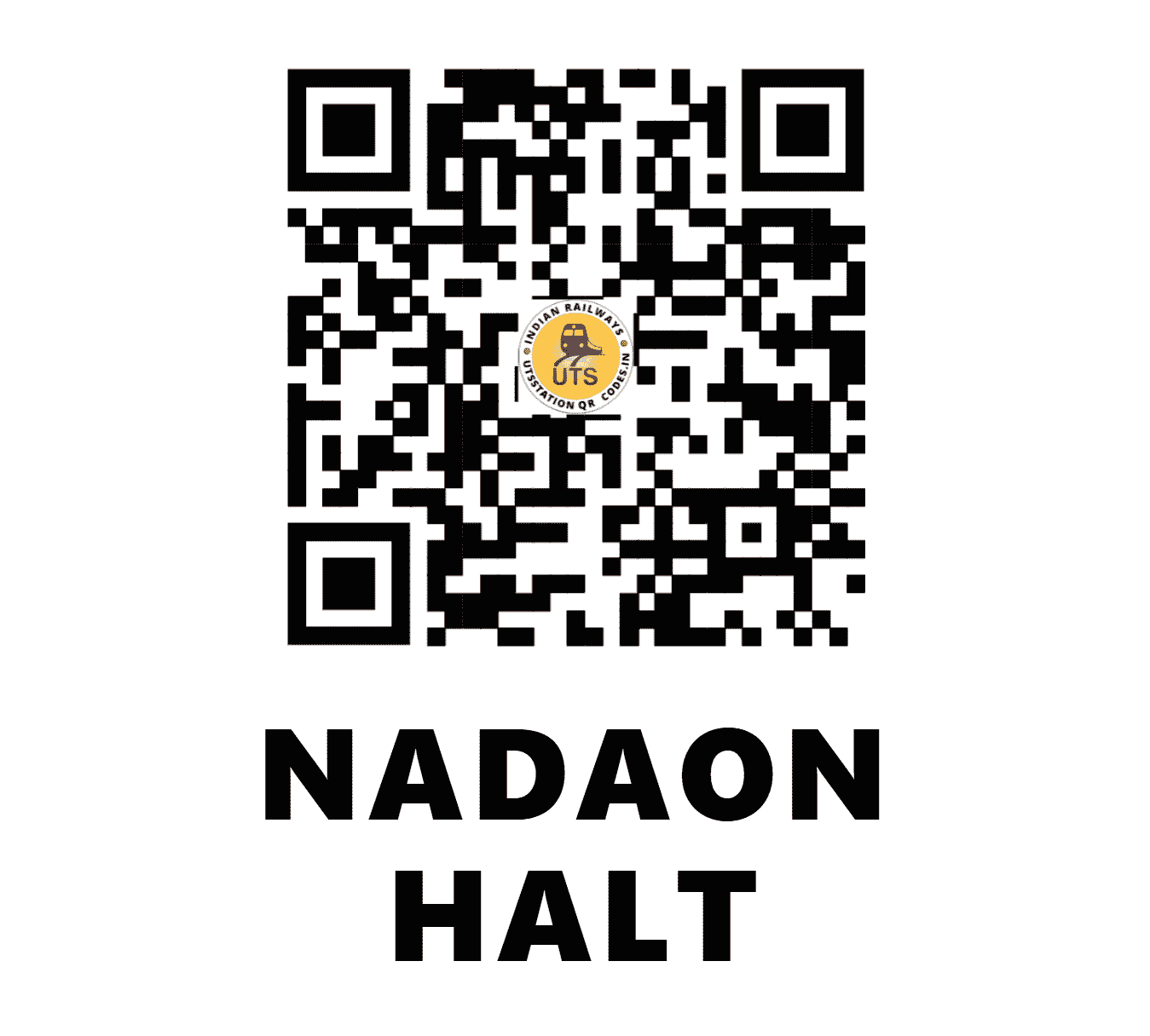 UTS QR Code for NADAON HALT - NDON - EC (BIHAR)