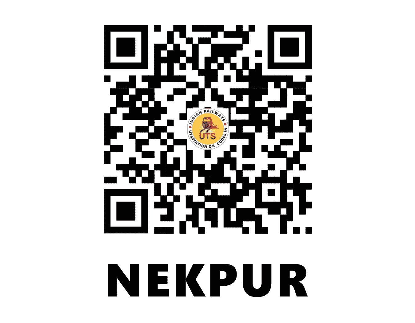 UTS QR Code for NEKPUR - NKPU - EC (BIHAR)