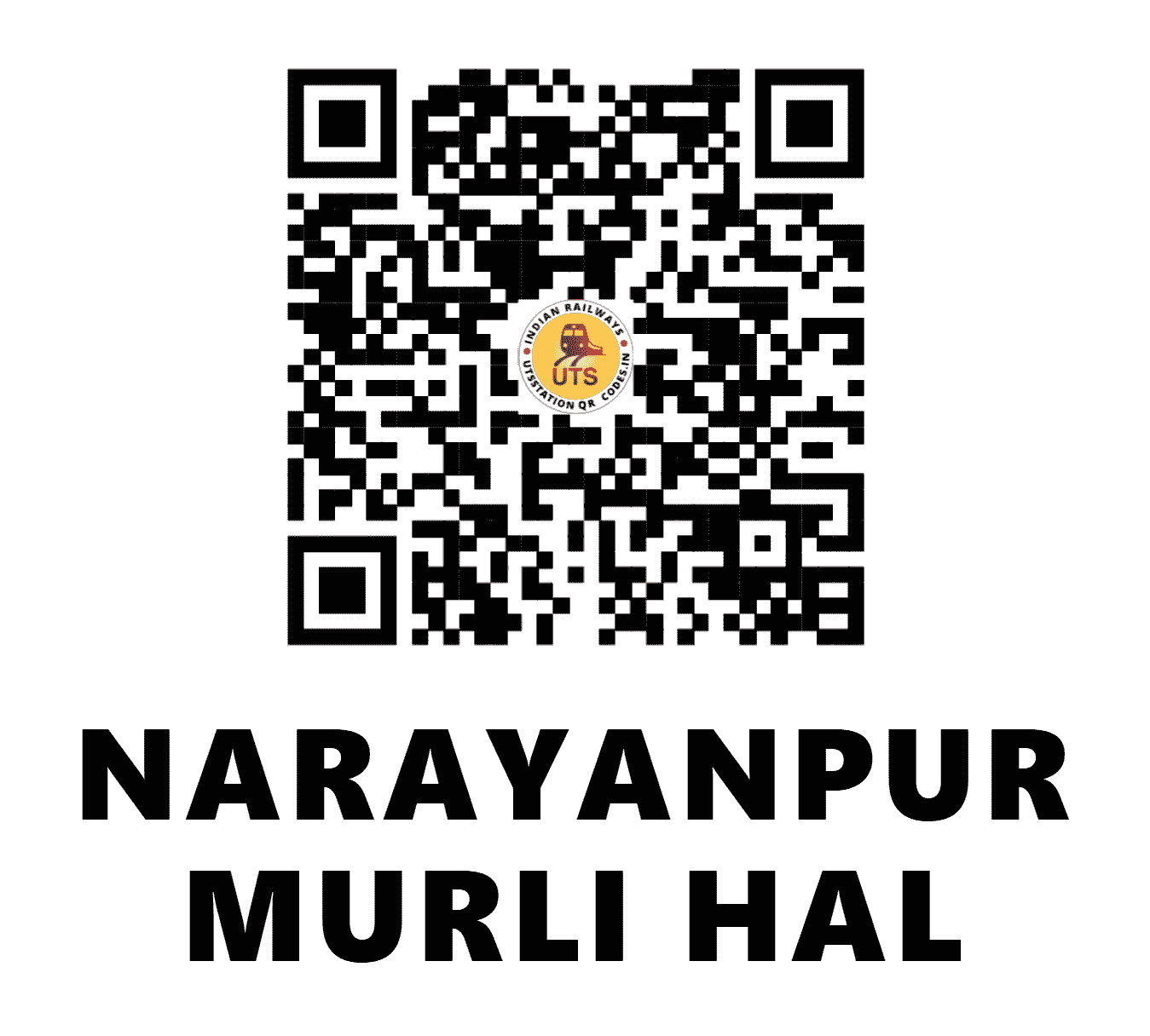 UTS QR Code for NARAYANPUR MURLI HAL - NRPM - EC (BIHAR)