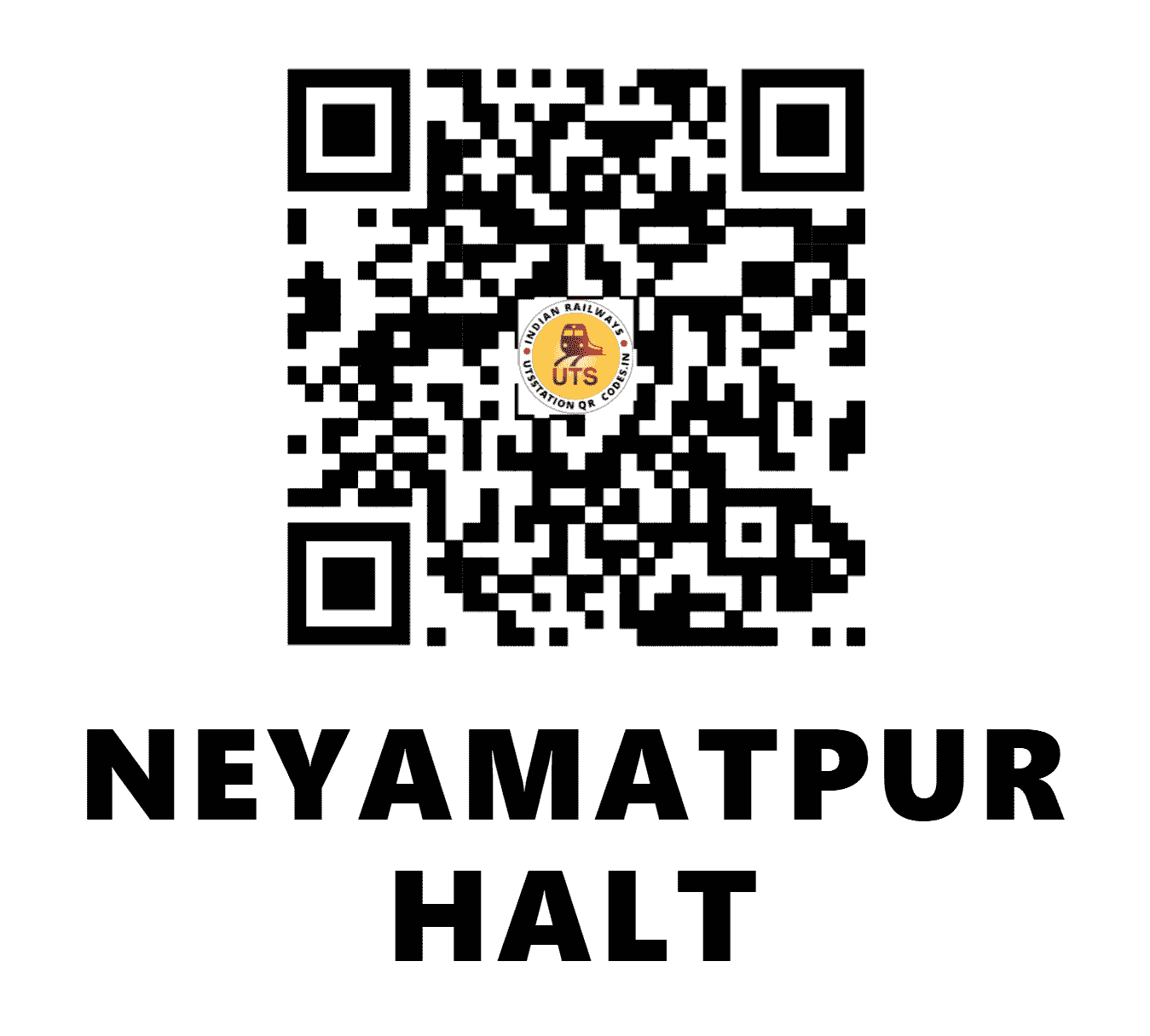 UTS QR Code for NEYAMATPUR HALT - NYM - EC (BIHAR)