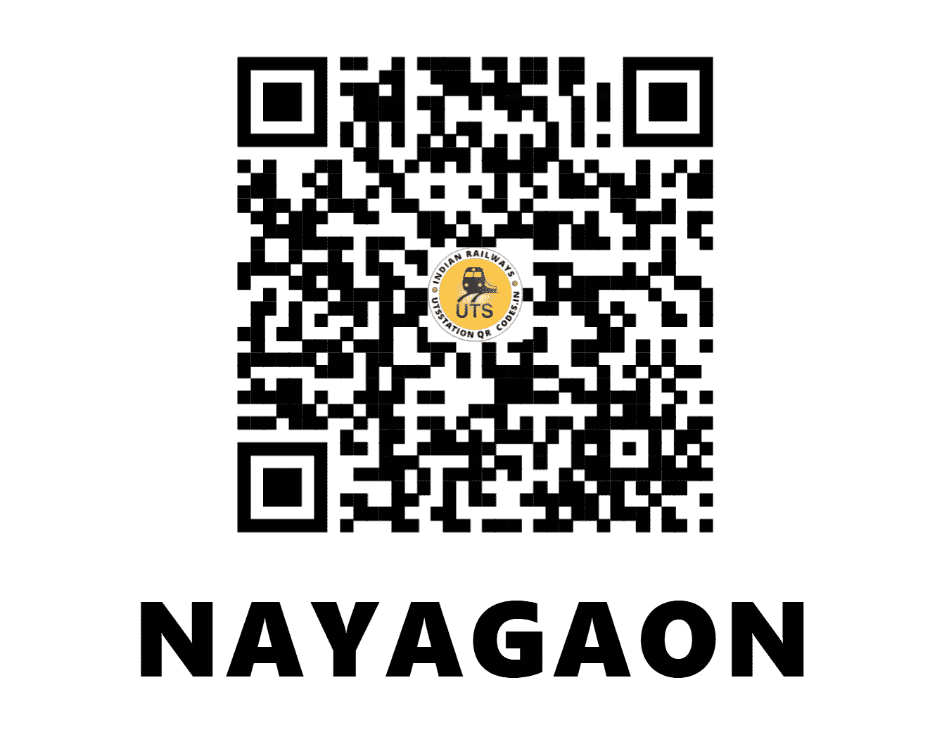 UTS QR Code for NAYAGAON - NYO - EC (BIHAR)
