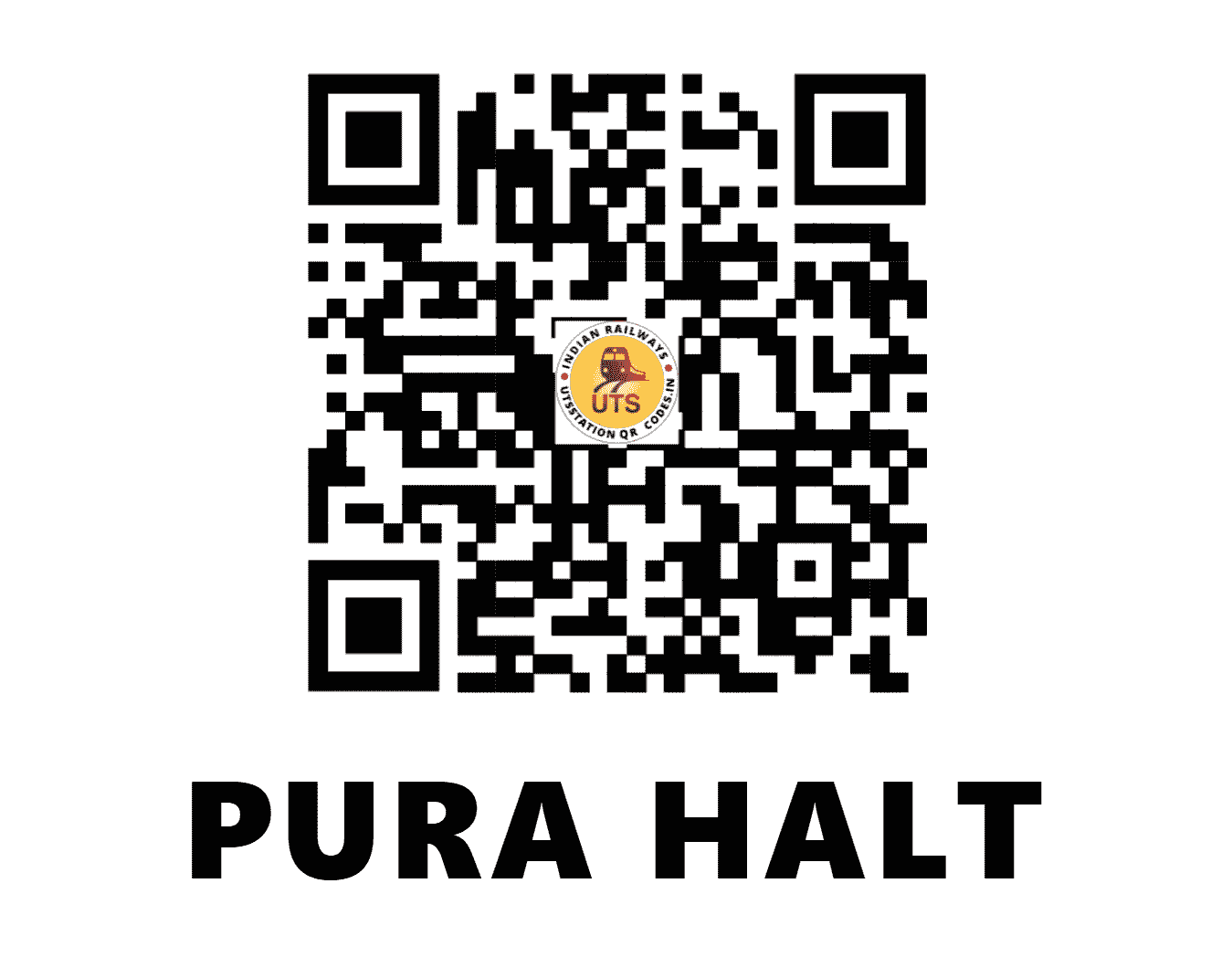 UTS QR Code for PURA HALT - PAHB - EC (BIHAR)