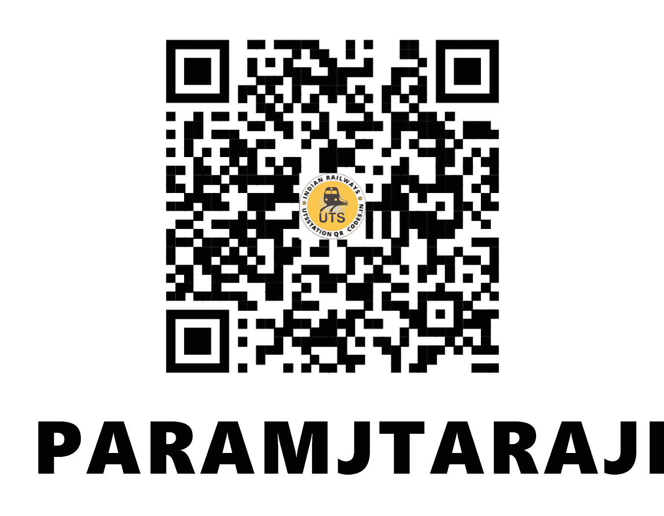 UTS QR Code for PARAMJTARAJIVAR - PATR - EC (BIHAR)