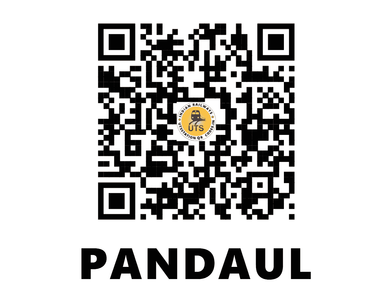 UTS QR Code for PANDAUL - PDW - EC (BIHAR)