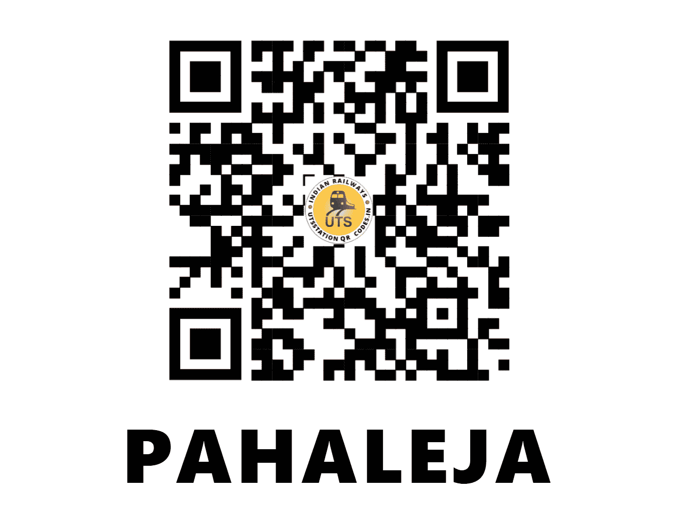 UTS QR Code for PAHALEJA - PHE - EC (BIHAR)
