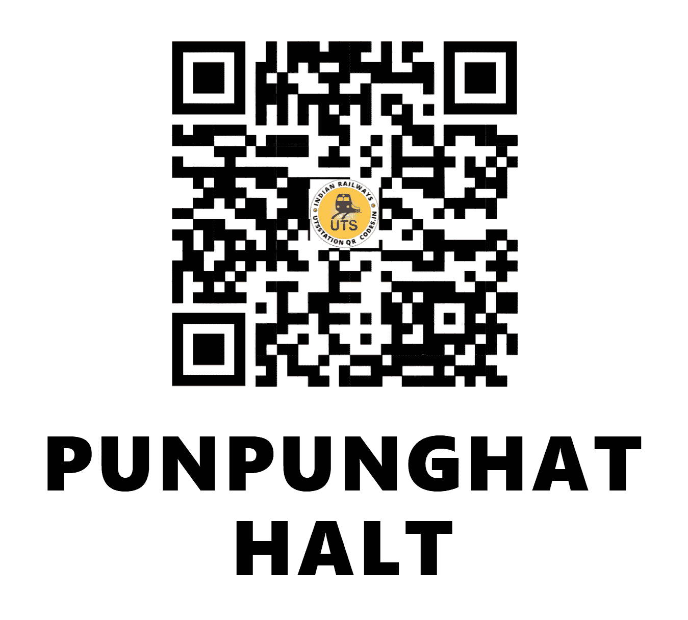 UTS QR Code for PUNPUNGHAT HALT - PNUG - EC (BIHAR)