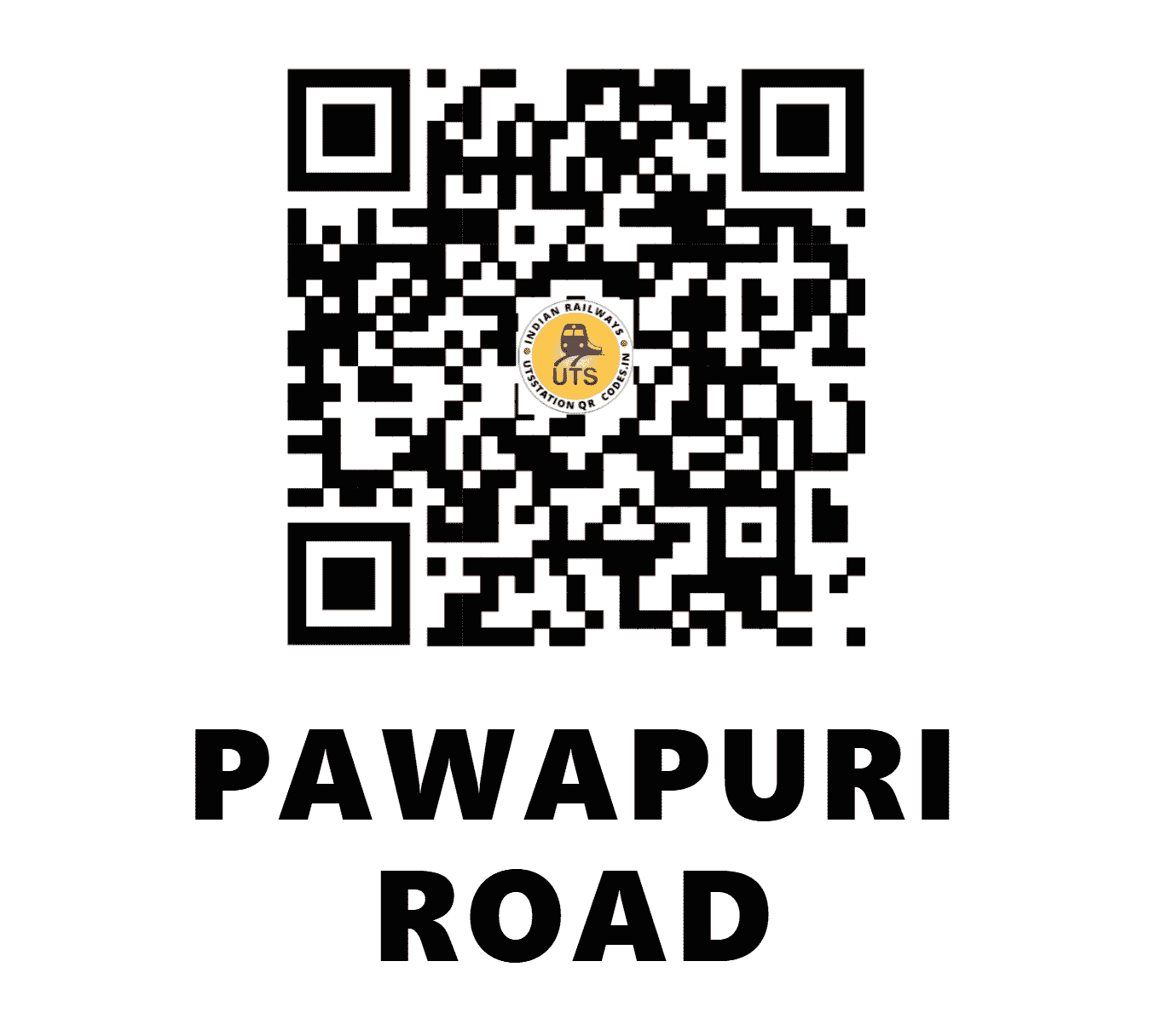 UTS QR Code for PAWAPURI ROAD - POE - EC (BIHAR)
