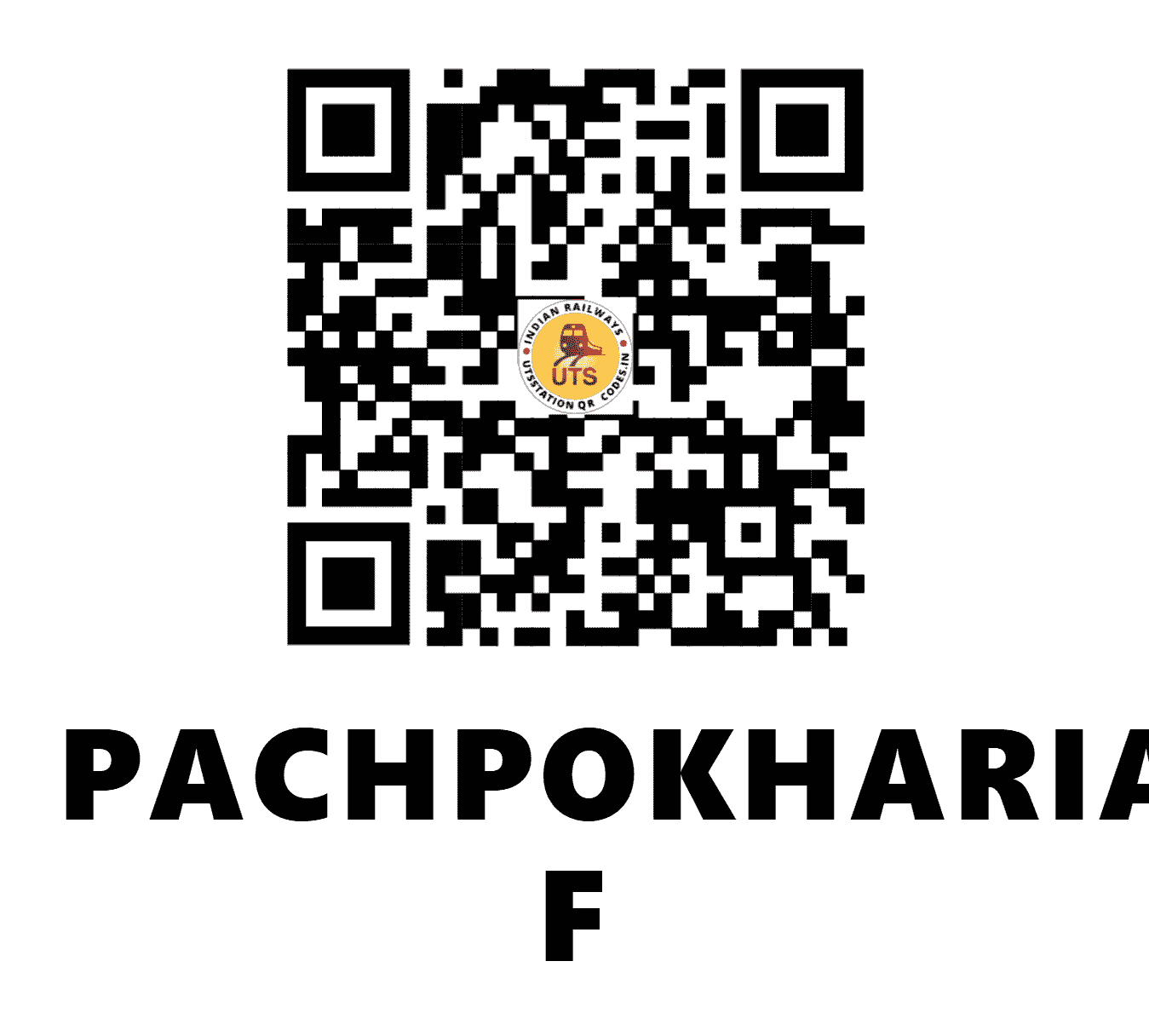 UTS QR Code for PACHPOKHARIA F - PPK - EC (BIHAR)