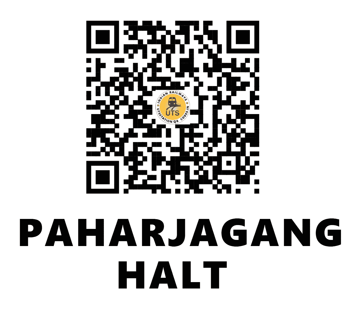 UTS QR Code for PAHARJAGANGAUR HALT - PRGA - EC (BIHAR)