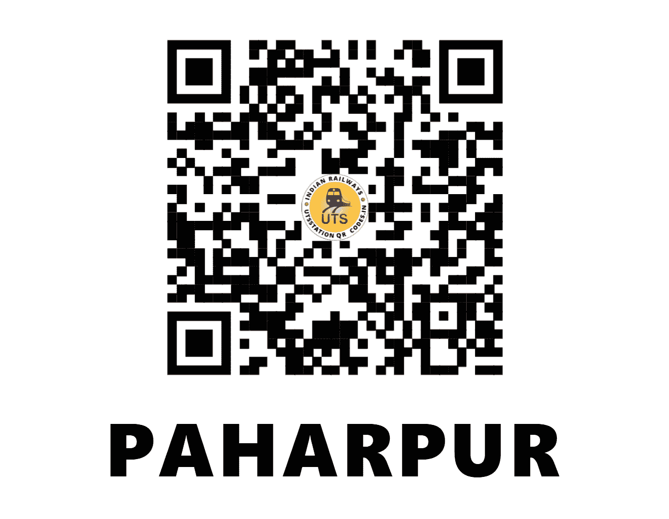 UTS QR Code for PAHARPUR - PRP - EC (BIHAR)