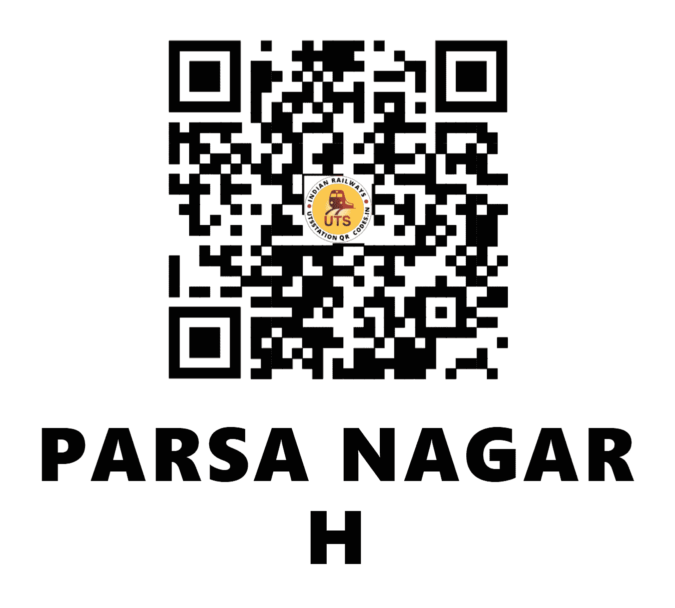 UTS QR Code for PARSA NAGAR H - PRSN - EC (BIHAR)
