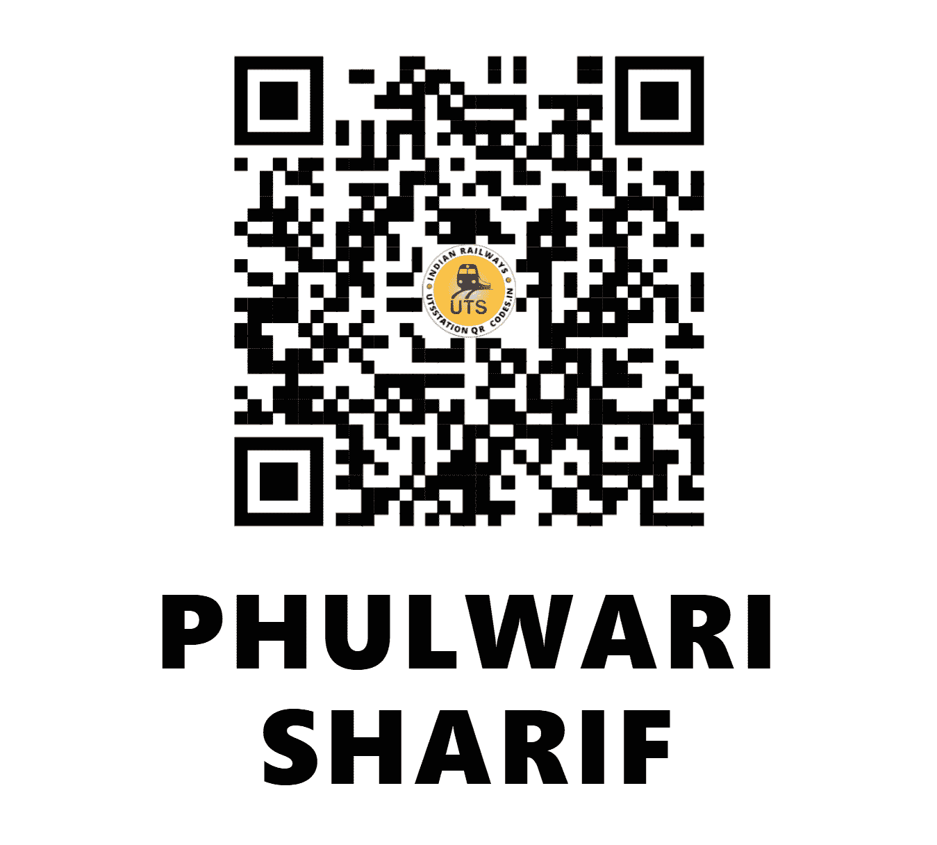 UTS QR Code for PHULWARI SHARIF - PWS - EC (BIHAR)