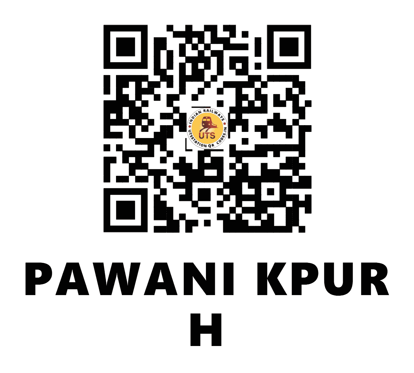 UTS QR Code for PAWANI KPUR H - PWXP - EC (BIHAR)