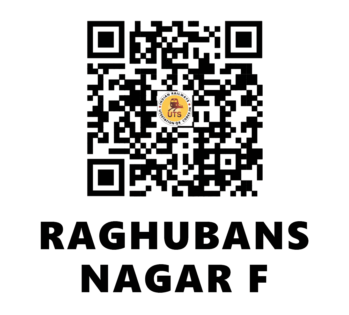 UTS QR Code for RAGHUBANS NAGAR F - RBN - EC (BIHAR)