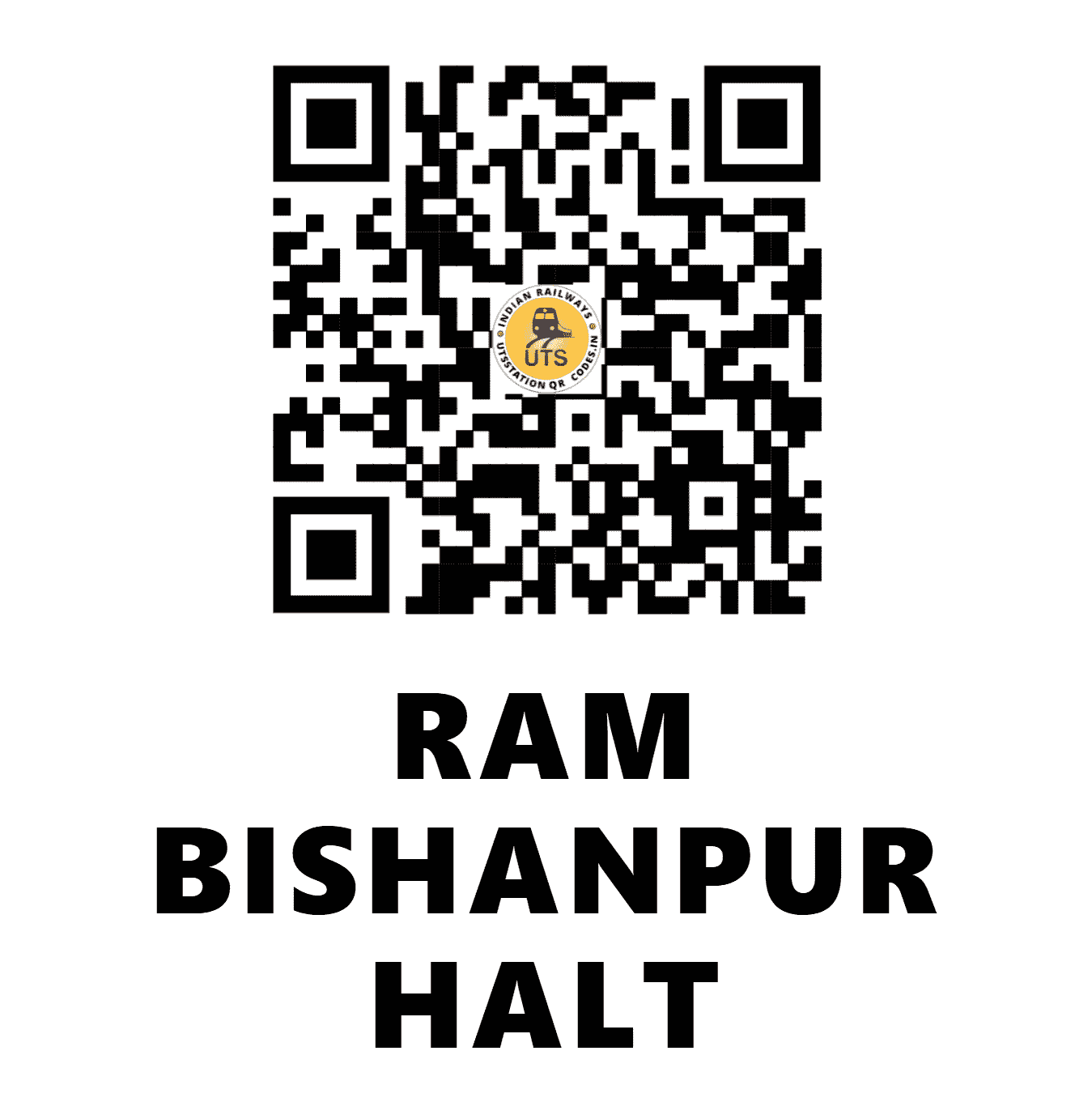 UTS QR Code for RAM BISHANPUR HALT - RBQ - EC (BIHAR)