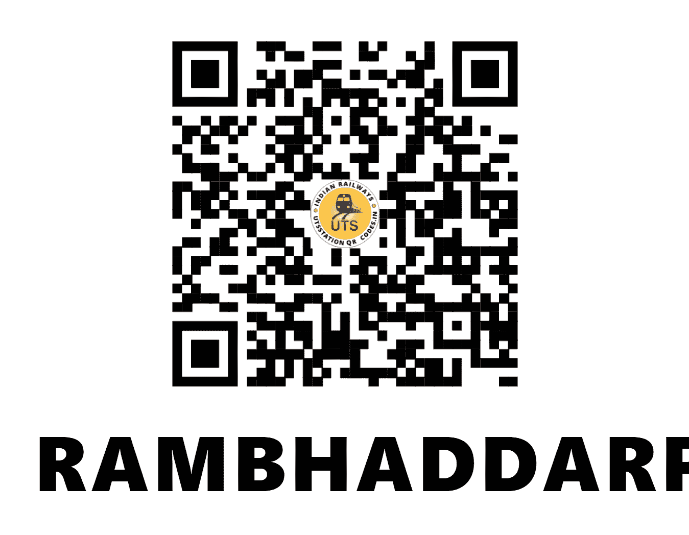 UTS QR Code for RAMBHADDARPUR - RBZ - EC (BIHAR)