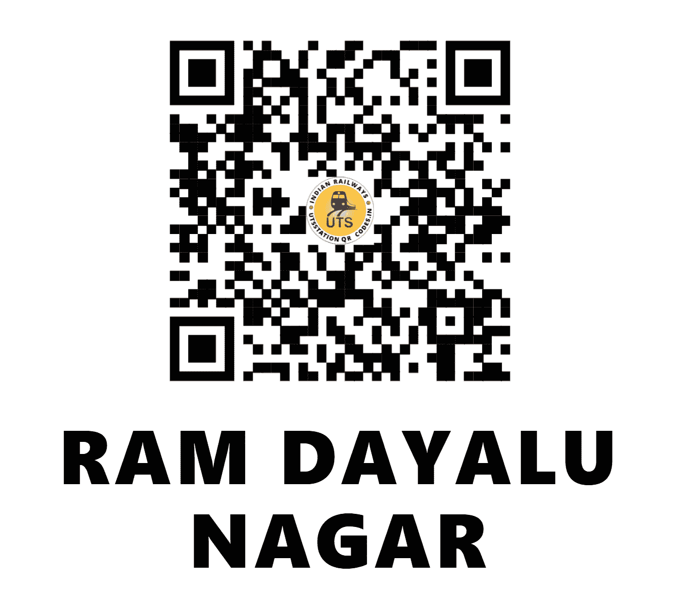 UTS QR Code for RAM DAYALU NAGAR - RD - EC (BIHAR)