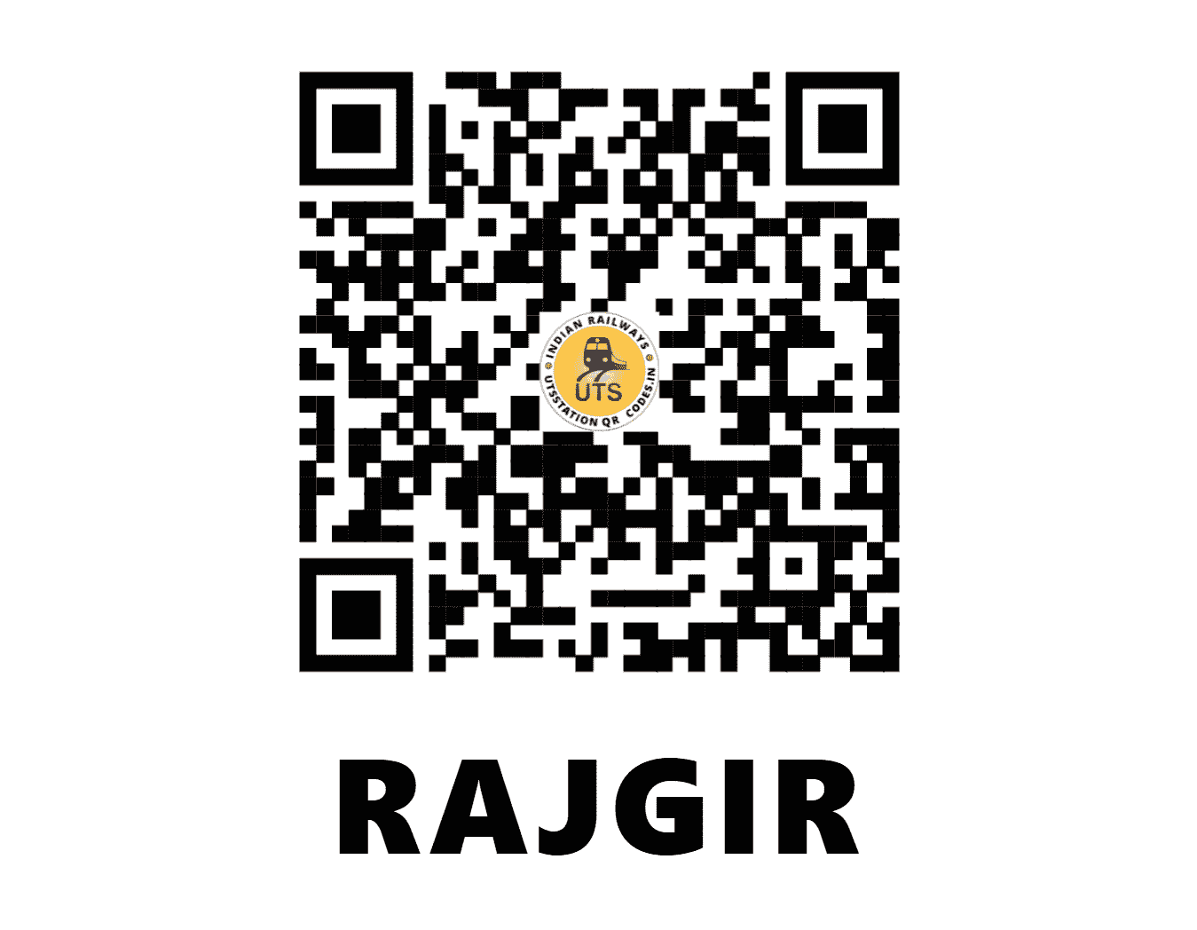 UTS QR Code for RAJGIR - RGD - EC (BIHAR)