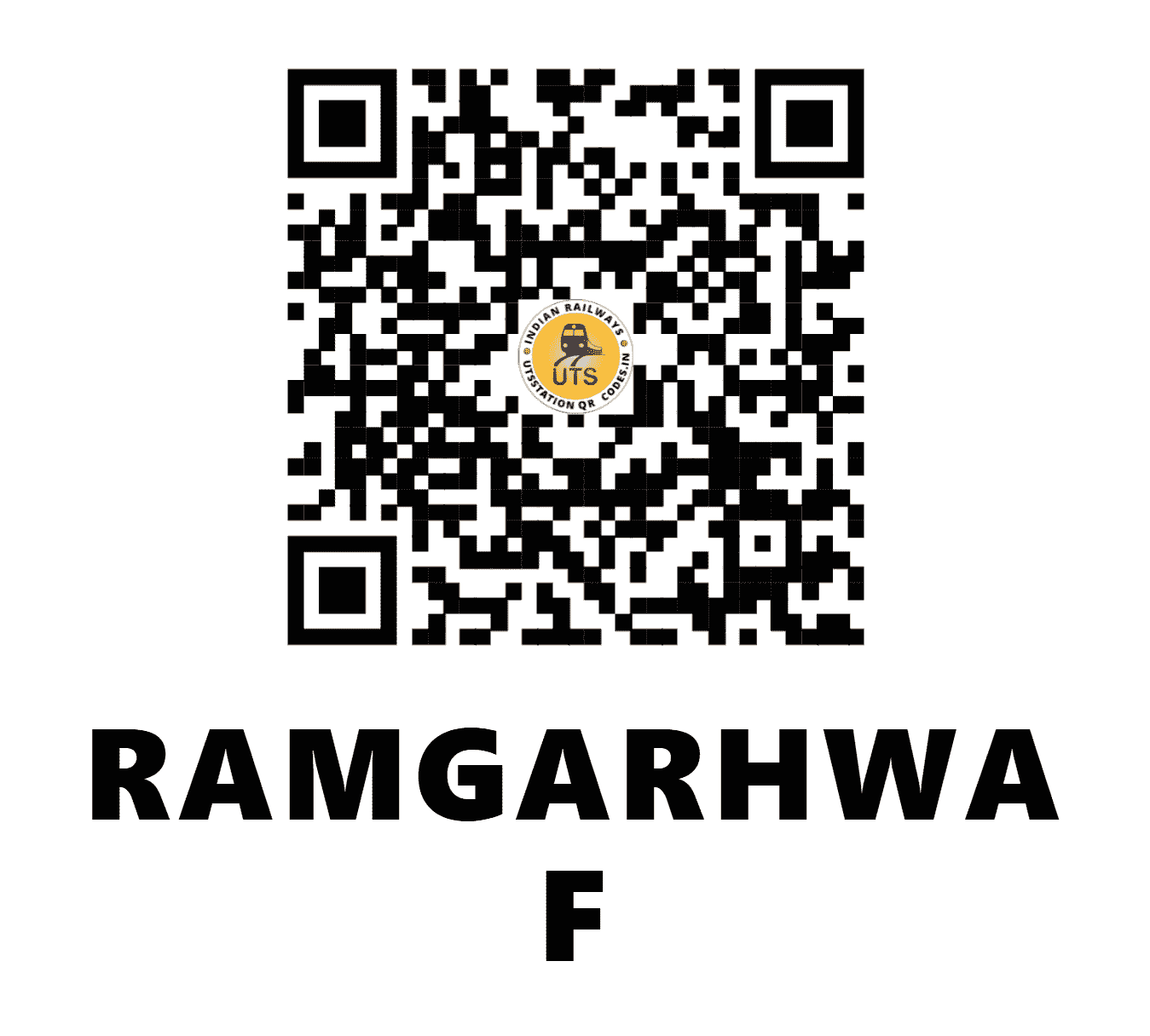 UTS QR Code for RAMGARHWA F - RGH - EC (BIHAR)