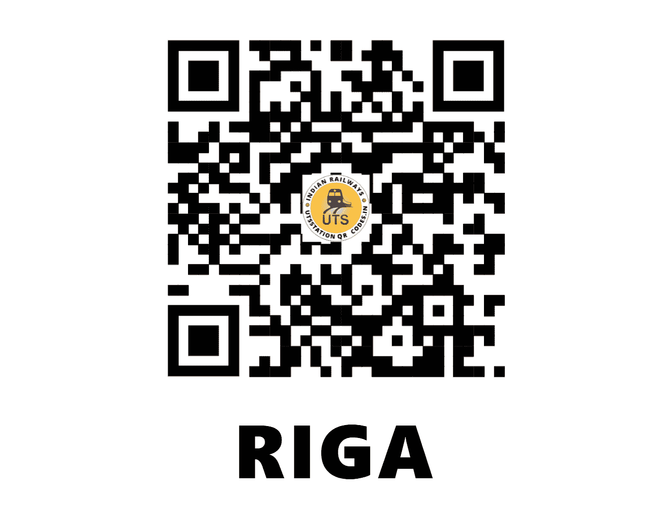 UTS QR Code for RIGA - RIGA - EC (BIHAR)