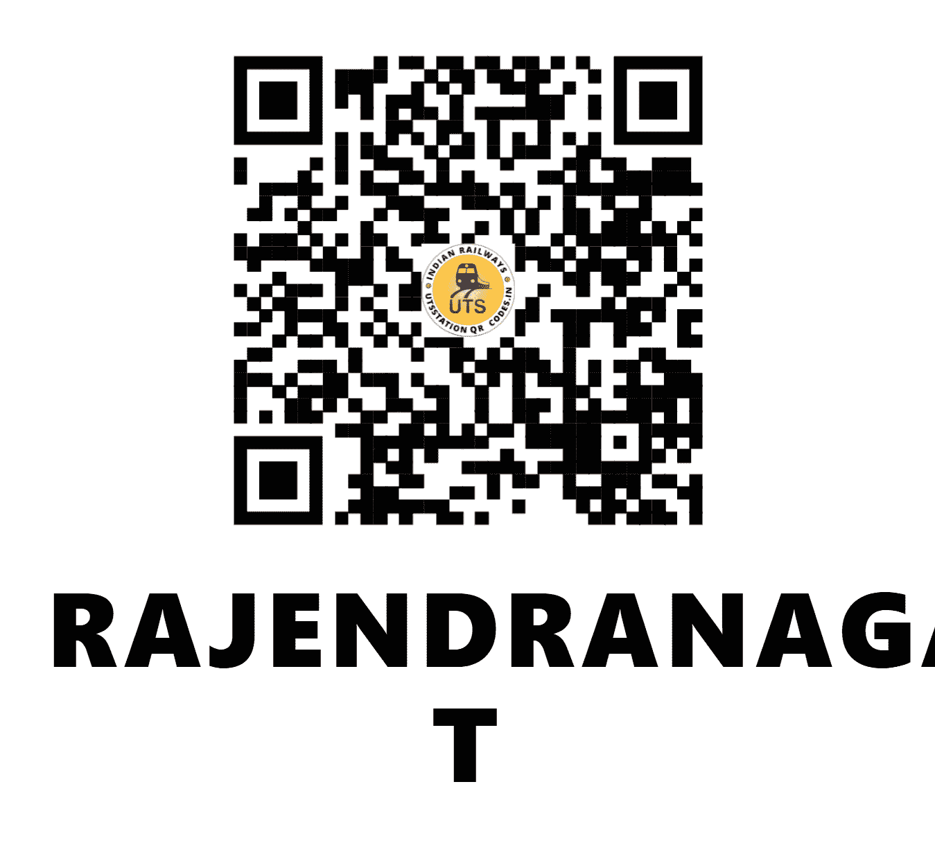 UTS QR Code for RAJENDRANAGAR T - RJPB - EC (BIHAR)