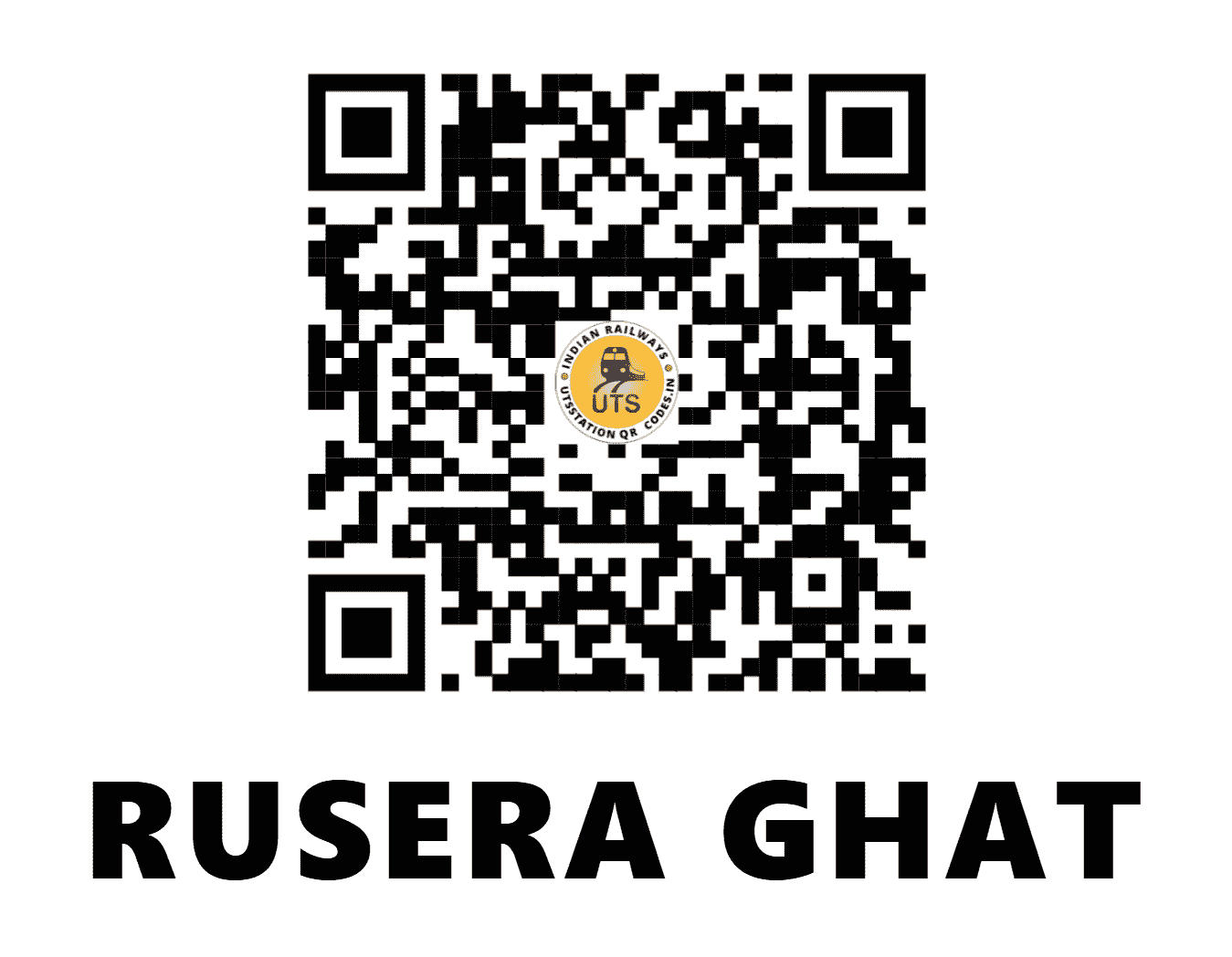 UTS QR Code for RUSERA GHAT - ROA - EC (BIHAR)
