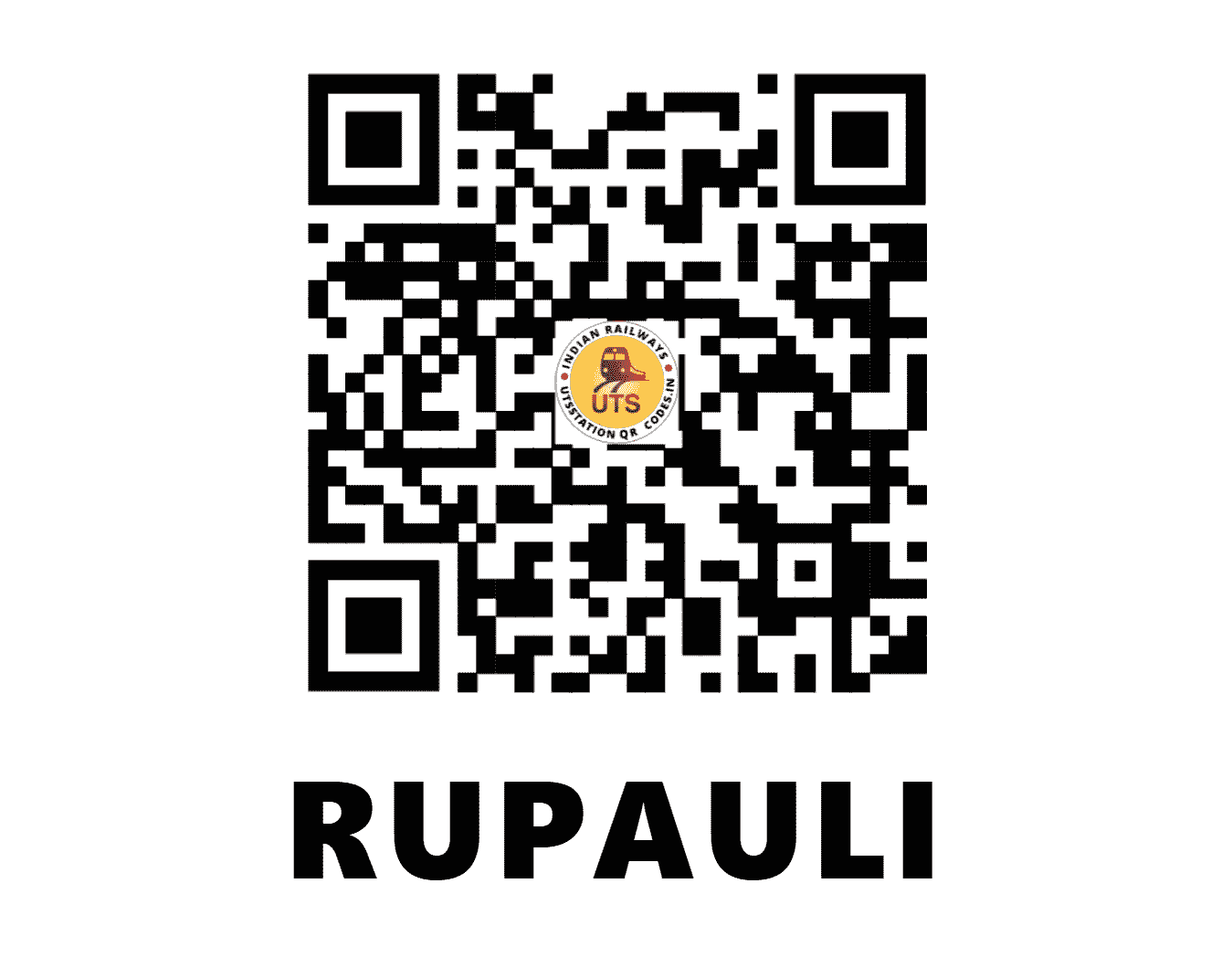 UTS QR Code for RUPAULI - RPLY - EC (BIHAR)
