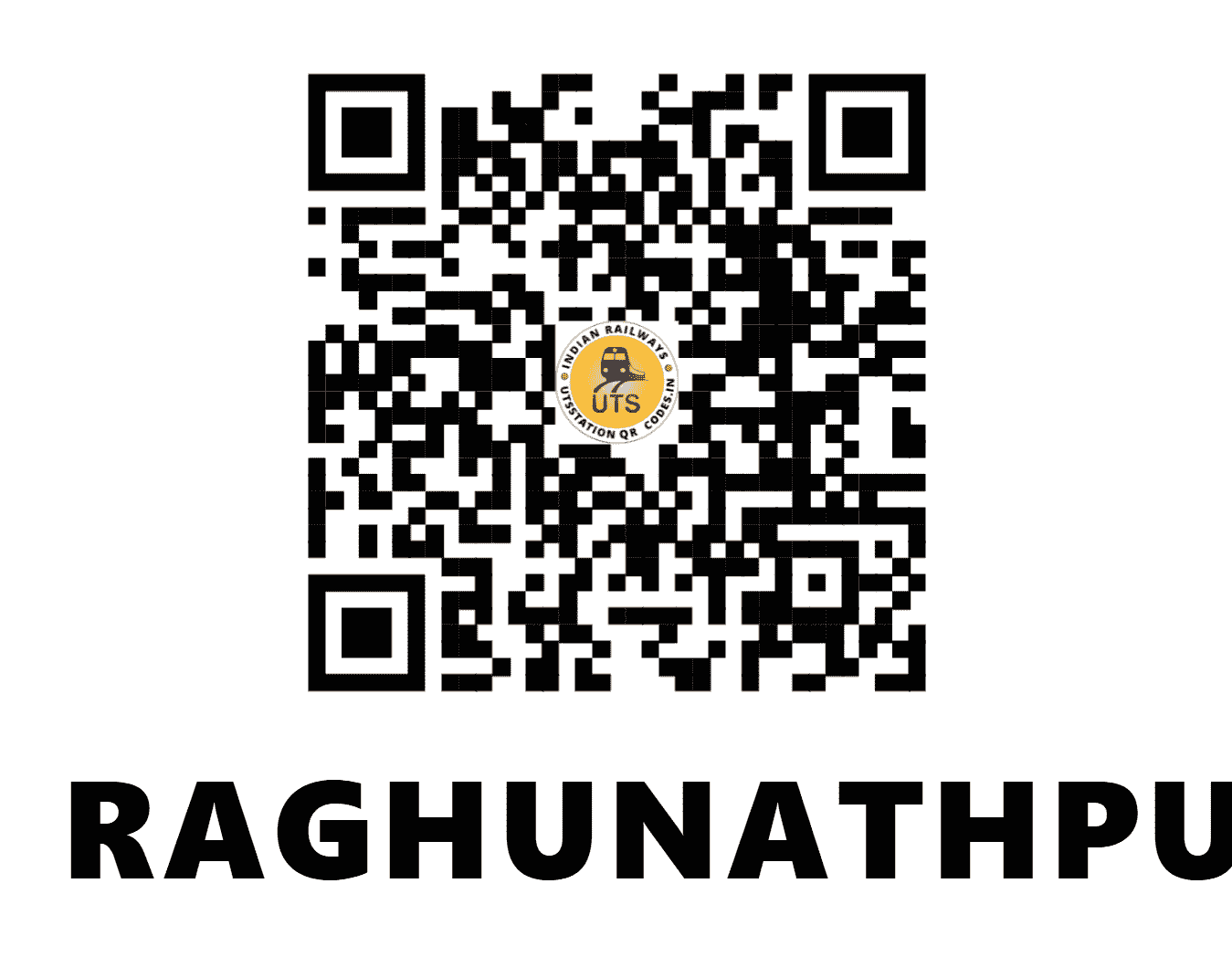 UTS QR Code for RAGHUNATHPUR - RPR - EC (BIHAR)
