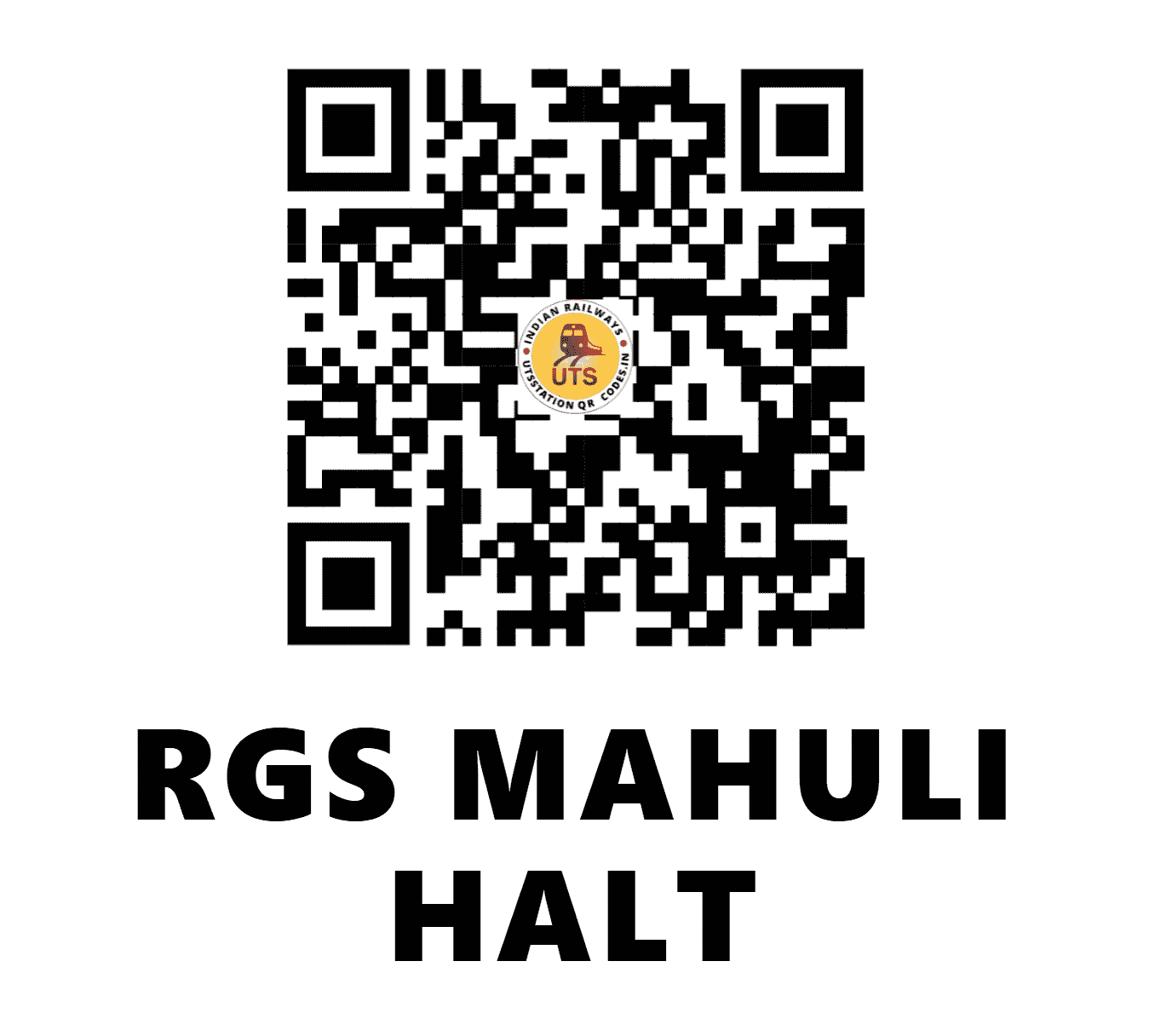 UTS QR Code for RGS MAHULI HALT - RSMN - EC (BIHAR)